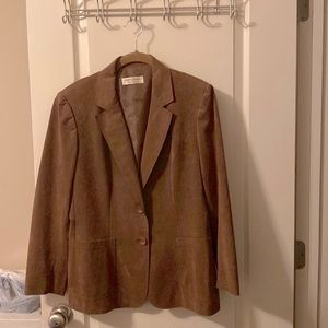 COPY - Adolf Schuman for Lilli Ann  / size 10 Ultra Suede vintage blazer